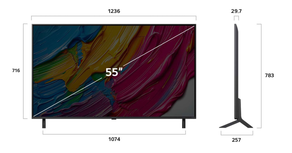 LG 55QNED80A3A 55" product photo