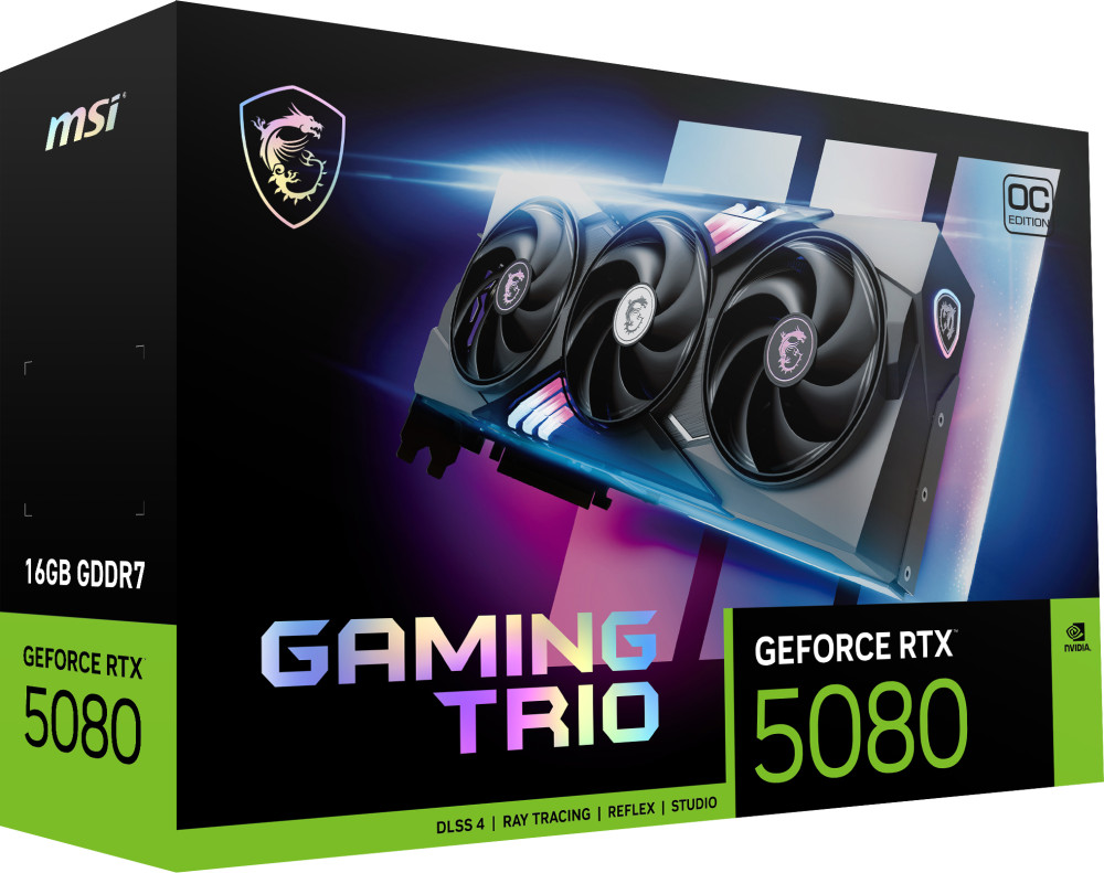 MSI GeForce RTX 5080 Gaming Trio OC product photo