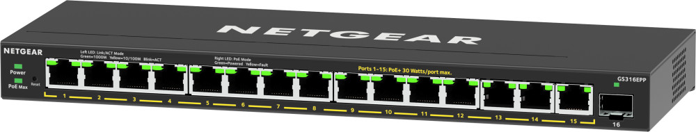 Netgear GS316EPP-100PES product photo