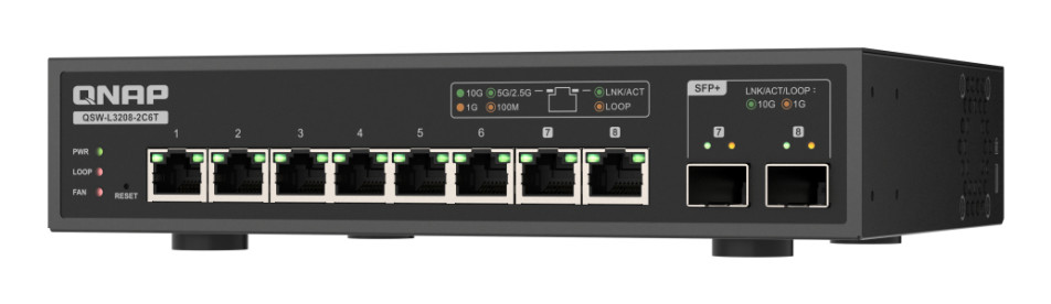 Qnap QSW-L3208-2C6T product photo