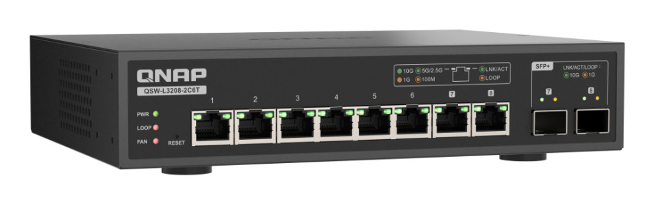 Qnap QSW-L3208-2C6T product photo