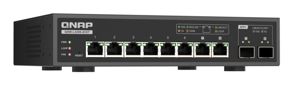 Qnap QSW-L3208-2C6T product photo