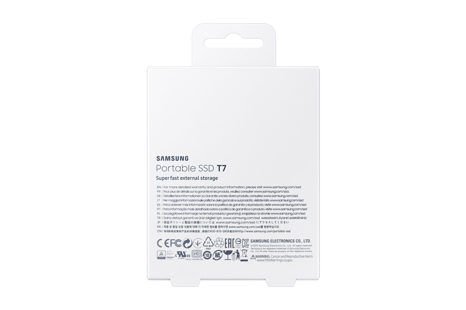 Samsung Portable SSD T7 product photo