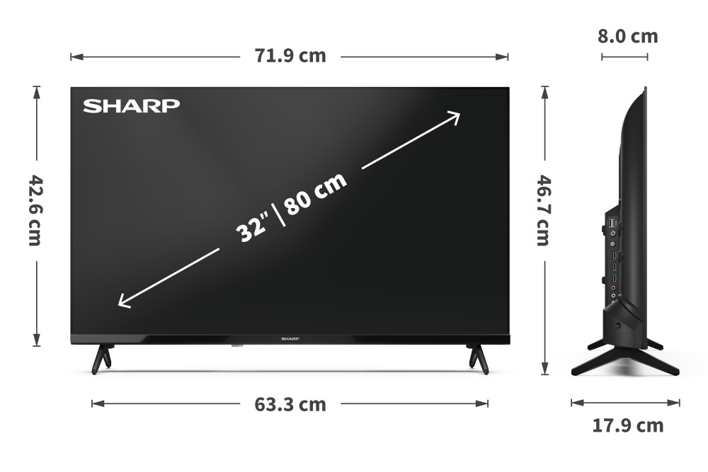 Sharp 32HA1205E 32" product photo