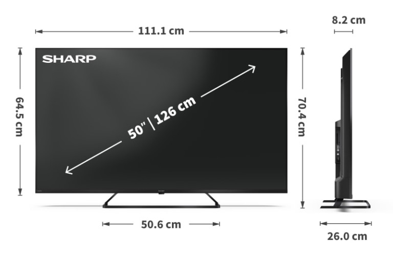 Sharp 50HP6265E 50" product photo