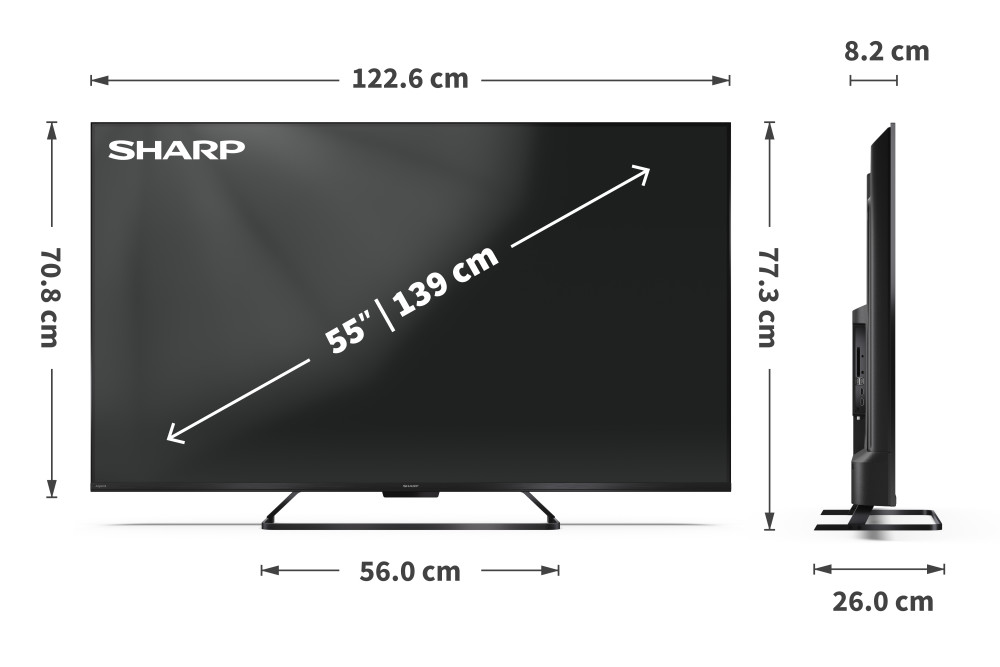 Sharp 55HR7265E 55" product photo