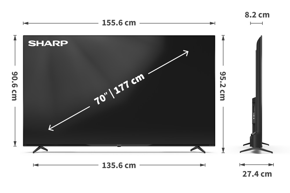 Sharp 70HP5265E 70" product photo
