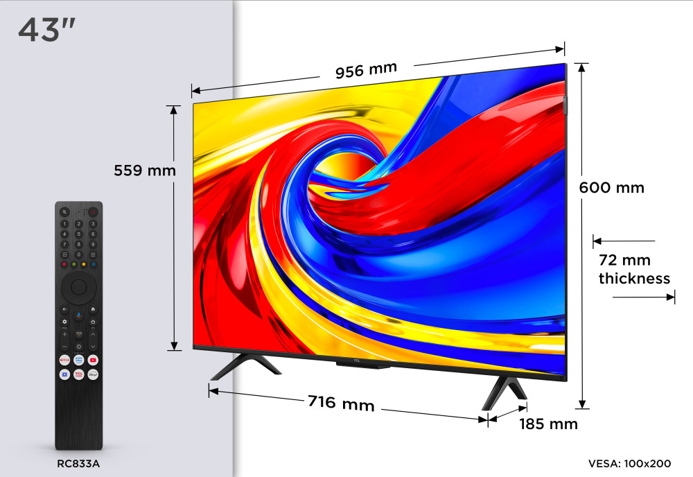 TCL 43P7L 43" product photo