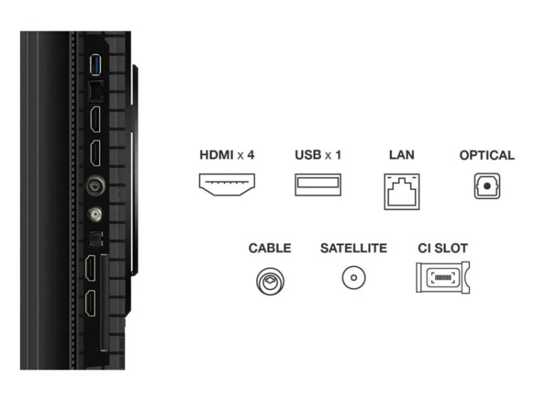 TCL 75P81K 75" product photo