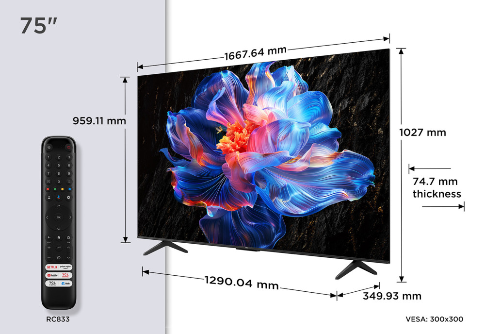 TCL 75V6C 75" product photo