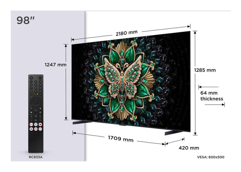 TCL 98C6K 98" product photo