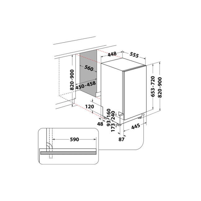Whirlpool WSIC 3M27 product photo
