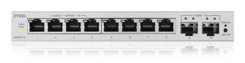 Zyxel GS1200-10V3 product photo