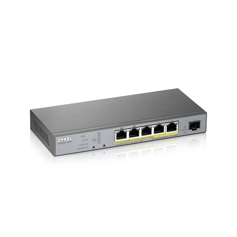 Zyxel GS1350-6HP-EU0101F product photo