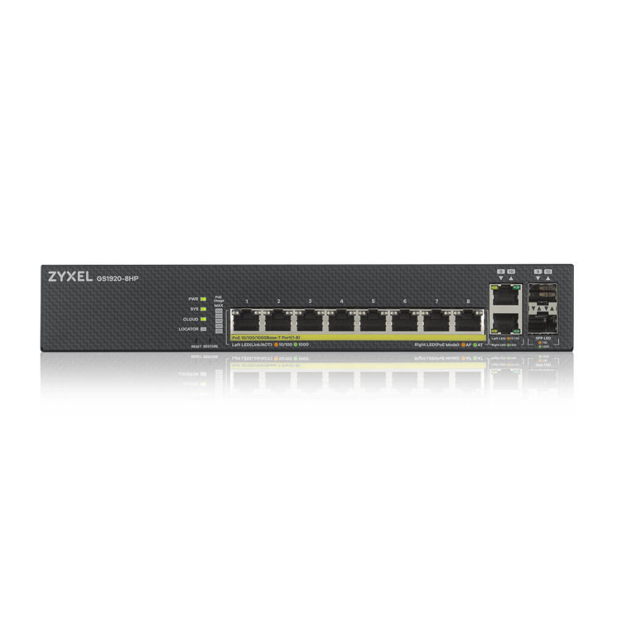 Zyxel GS1920-8HPV2 product photo