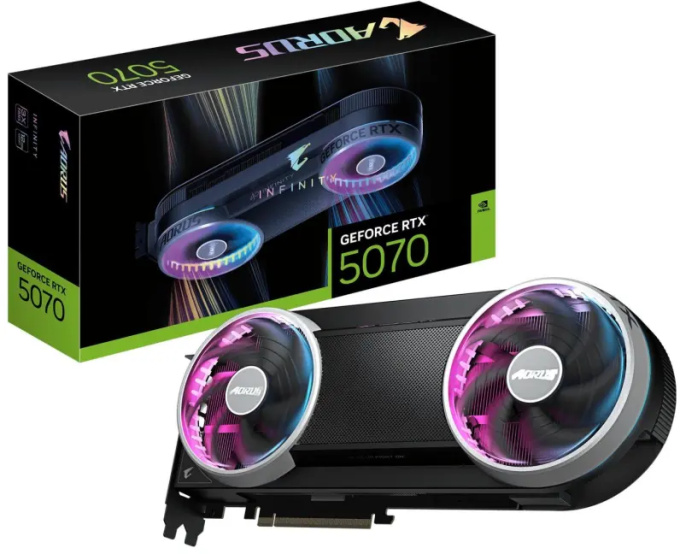 Gigabyte Aorus GeForce RTX 5070 Infinity product photo