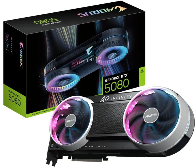 Gigabyte Aorus GeForce RTX 5080 Infinity product photo