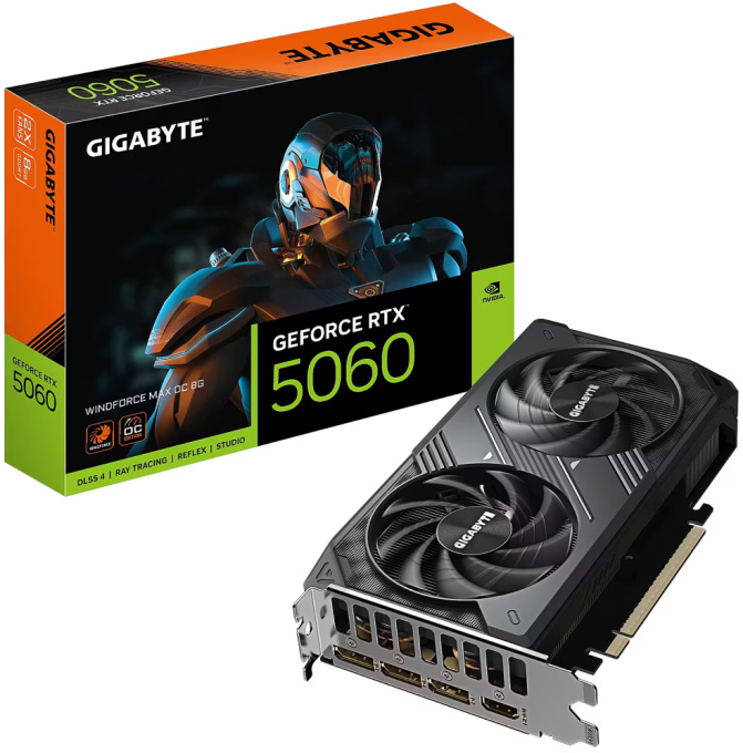 Gigabyte GeForce RTX 5060 WINDFORCE MAX OC product photo