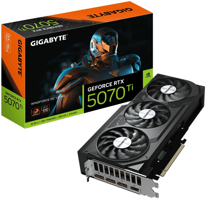 Gigabyte GeForce RTX 5070 Ti Windforce OC V2 product photo