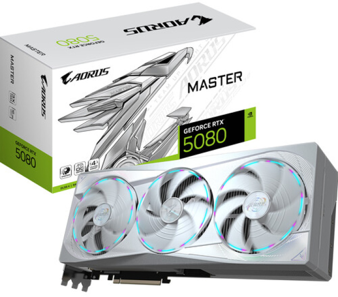 Gigabyte GeForce RTX 5080 AORUS Master ICE product photo