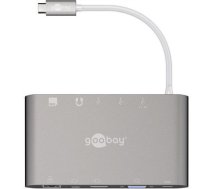 Goobay USB-C Trademark  Multiport-Adapter - All in 1 - Aluminium - silber (62113) 4040849621130 62113 (4040849621130) ( JOINEDIT46088093 )