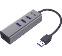 USB 3.0 Metal 3-portowy HUB z adapterem Gigabit Ethernet 8595611701856 (8595611701856) ( JOINEDIT44516929 )