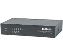 Intellinet PoE-Powered 5-Port Gigabit Switch with PoE Passthrough  4 x PSE PoE ports  1 x PD PoE port  IEEE 802.3at/af Power-over-Ethernet ( 561082 (766623561082) ( JOINEDIT56918564 ) komutators