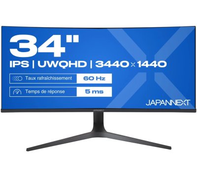 JAPANNEXT JN-IPS340UWQHD60C-C65W-HS-W