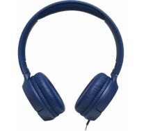 S³uchawki JBL Tune 500 (niebieskie nauszne; z wbudowanym mikrofonem)