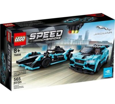 Lego   Speed Champions Formula E Panasonic Jaguar Racing GEN2 Car & Jaguar I-Pace eTrophy 76898 76898 565 gab.