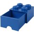 Lego Storage Brick Drawer 4 Blue