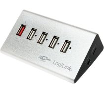LogiLink USB 2.0 4-Port + 1 x Fast Charging Port