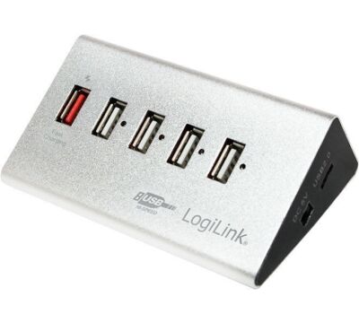 LogiLink USB 2.0 4-Port + 1 x Fast Charging Port