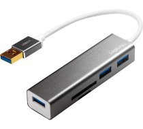 LogiLink USB 3.0 Hub 3-port w/Card Reader