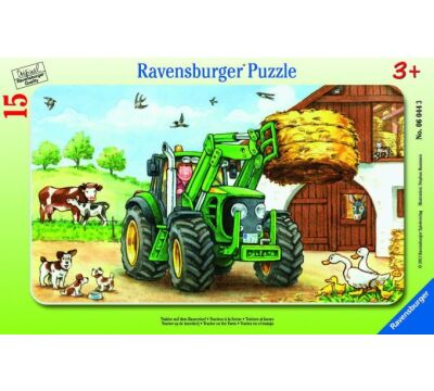 Ravensburger Frame Puzzle Tractor On The Farm 15pcs 060443