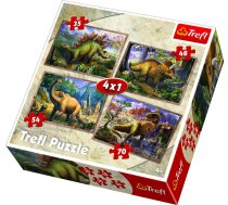 Trefl Dinosaurs 4 in 1 Puzzle 34249