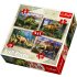 Trefl Dinosaurs 4 in 1 Puzzle 34249